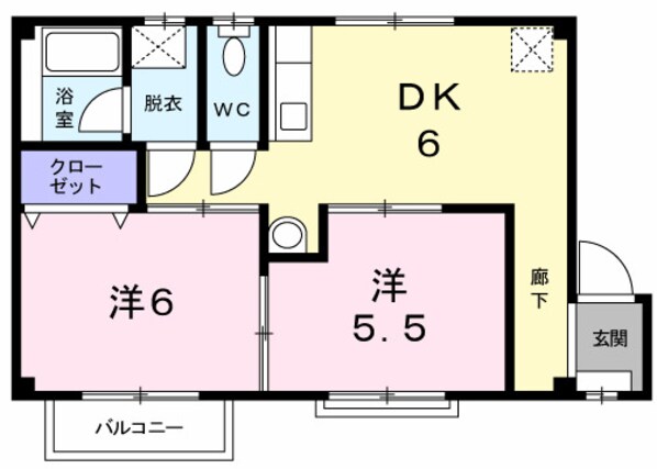 パステルハイツ坂の物件間取画像